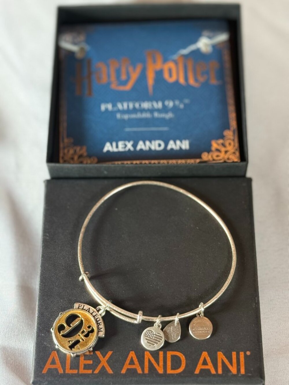 Alex and Ani "Platform 9 3/4" Harry Potter Charm Bracelet